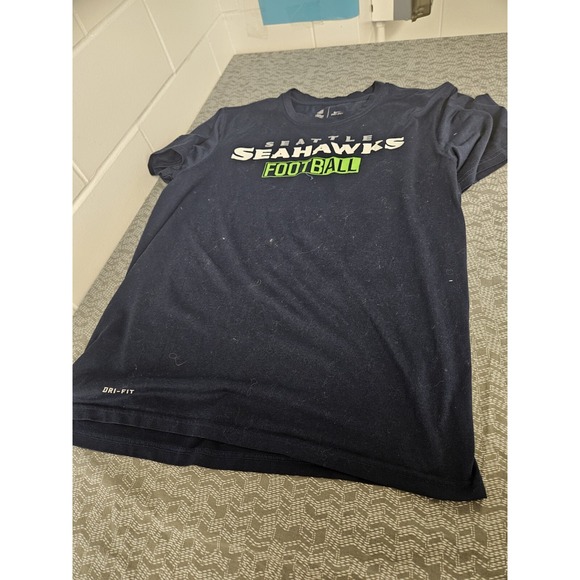 Seattle Seahawks Shirt Mens Extra Large Blue Vintage Tee Short-Sleeve - Picture 1 of 9